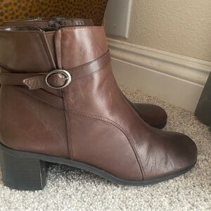 Croft & Barrow Dark Brown Ankle Booties